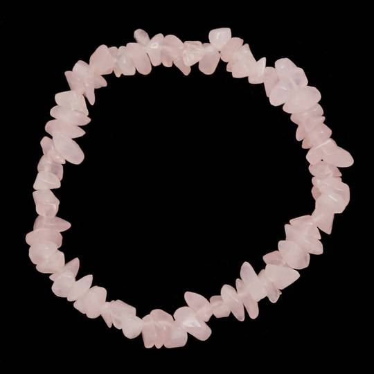 Rose Quartz Chip Bracelet image 0